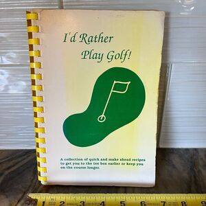 I rather play golf, Vintage golf cookbook